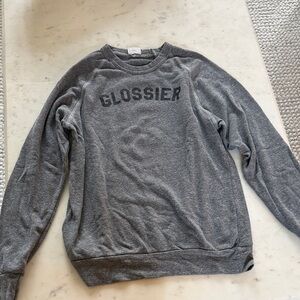 Grey Glossier sweatshirt!🤍🤍☕️☕️🐭🐭